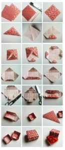 origami ile şekerlik yapımı