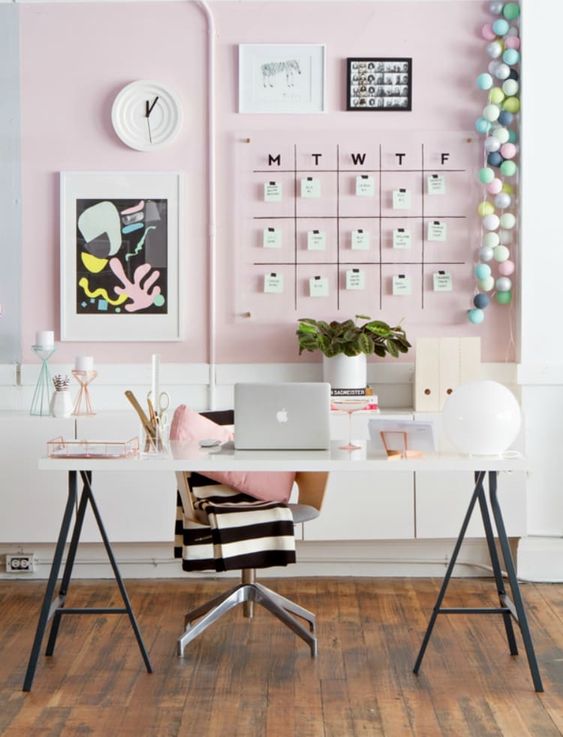 kadınlar için home ofis dekorasyon fikirleri