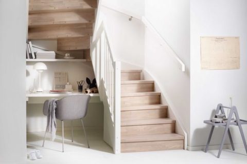 merdiven altı çalışma masası fikirleri