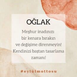 Oğlak Burcu Eylül Ayı Burç Yorumları 2022