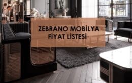 2023 Zebrano Mobilya Fiyatları ve Modelleri